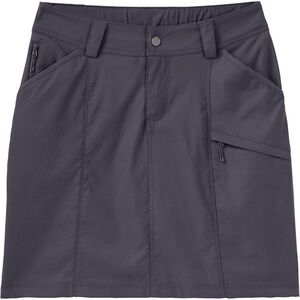 Duluth Trading Co Gray Mini Skirt